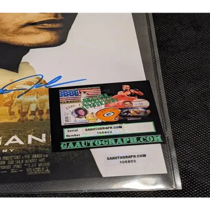 Authentic Dwayne Johnson Gridiron Gang autographed movie poster with autograph and sticker