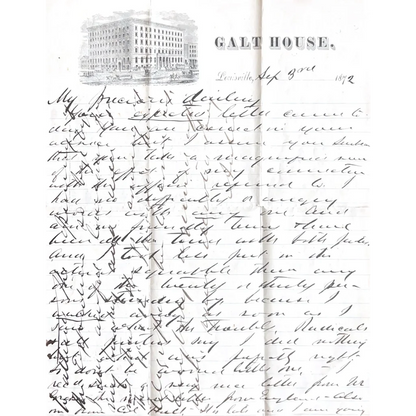 Vintage George Custer words authentic piece graded card with ornate script