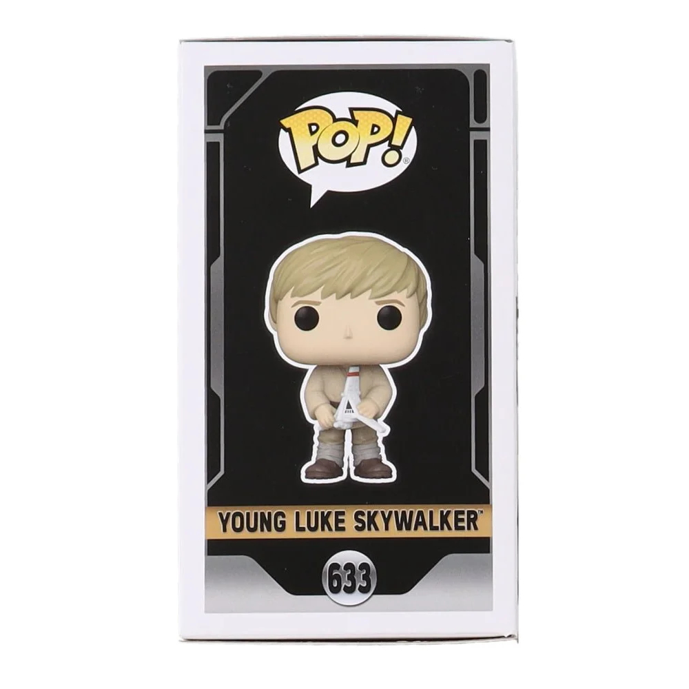 Funko Pop Young Luke Skywalker vinyl figure signed by Grant Feely in box