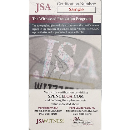 Certificate of authenticity for Jalen Hurts signed Eagles photo with PSA authentication