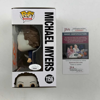 Authentic JSA certified white and black Michael Myers Funko Pop 1156