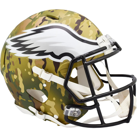 Authentic NFL Philadelphia Eagles Camo Helmet Full Size Riddell | Creative Sports | vintageantiquesgifts.com