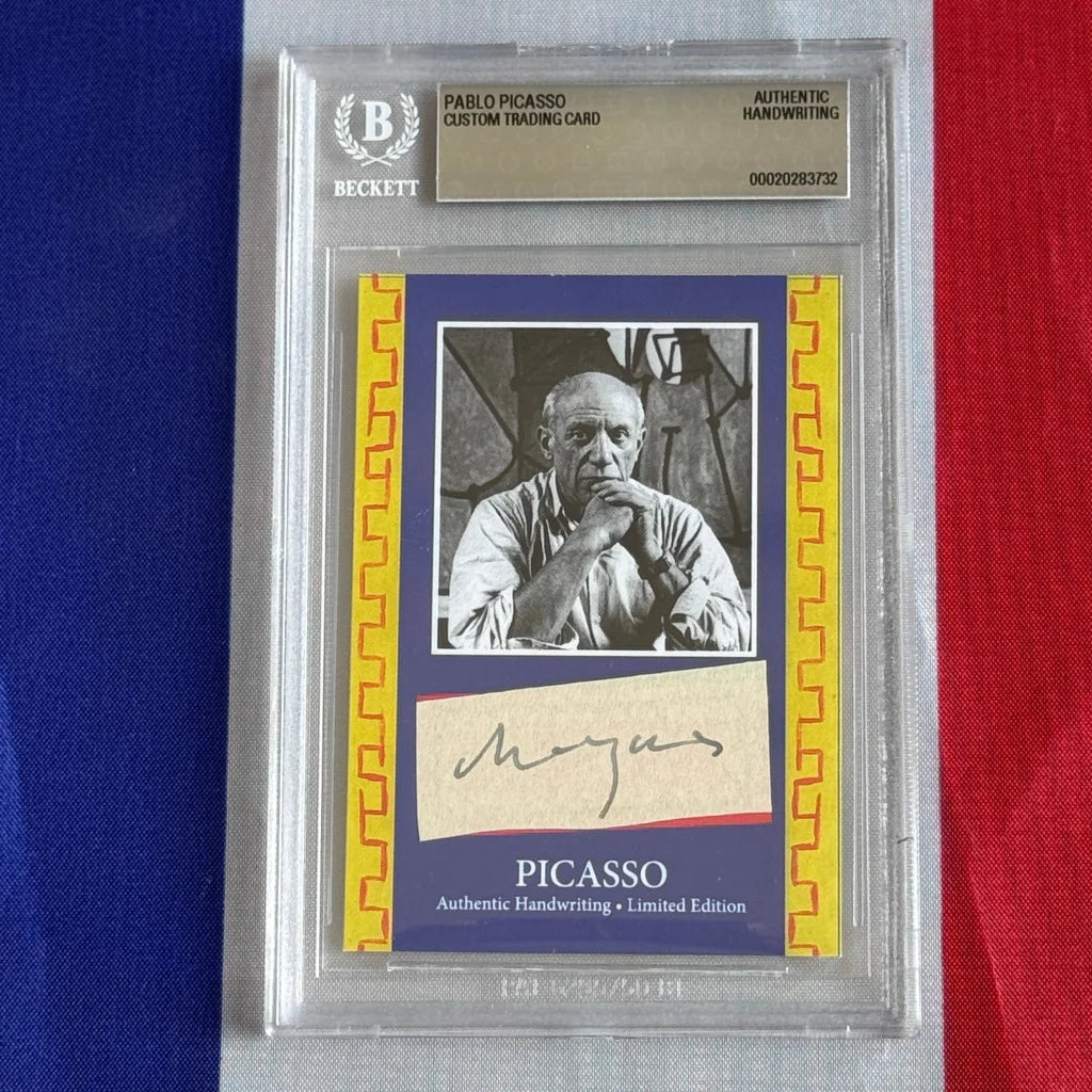 Pablo Picasso Authenticated Handwriting Card