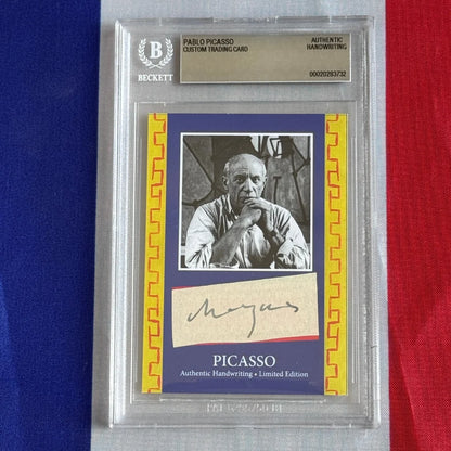 Pablo Picasso Authenticated Handwriting Card