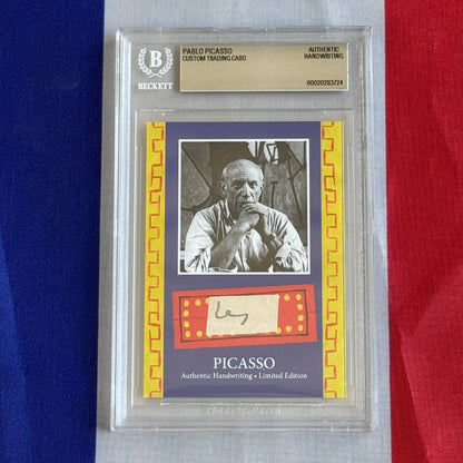 Pablo Picasso Authenticated Handwriting Card