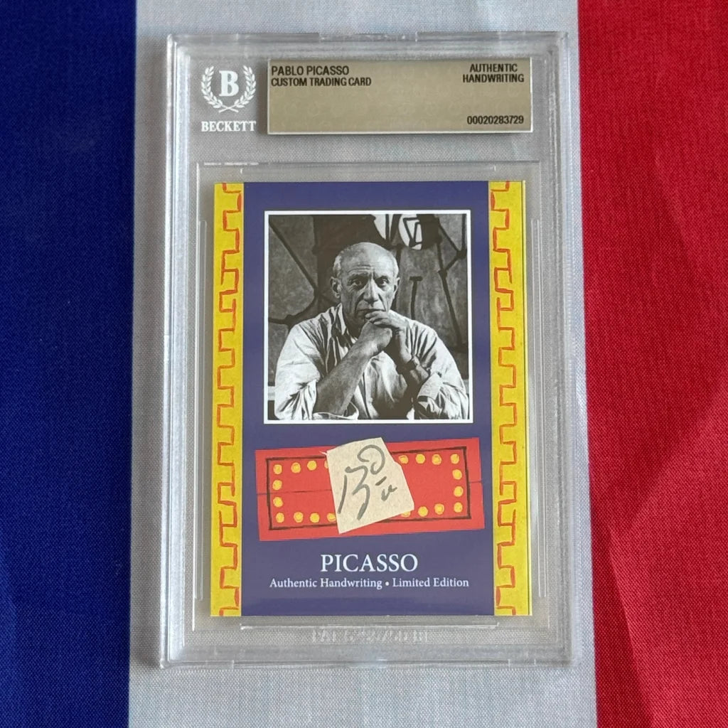 Pablo Picasso Authenticated Handwriting Card