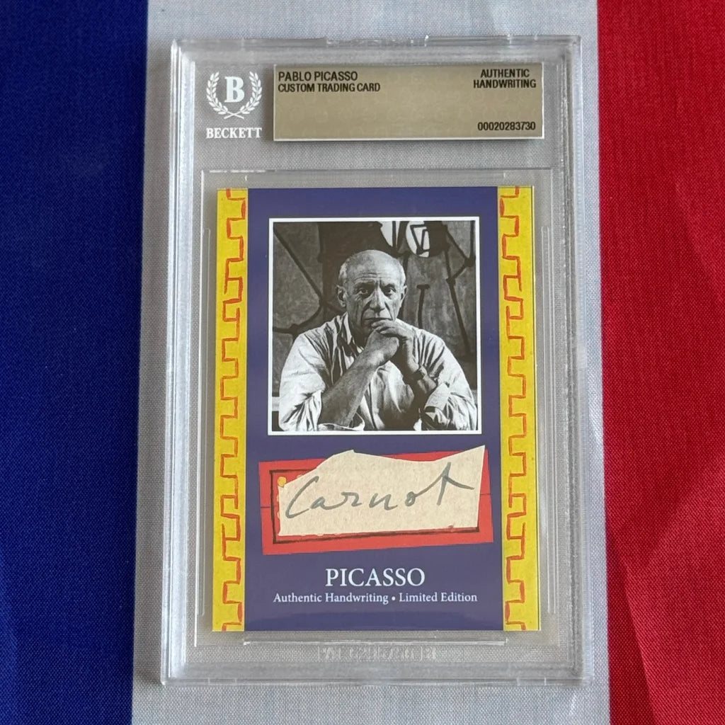 Pablo Picasso Authenticated Handwriting Card