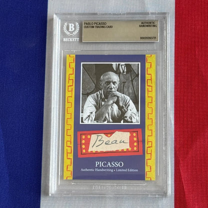 Pablo Picasso Authenticated Handwriting Card