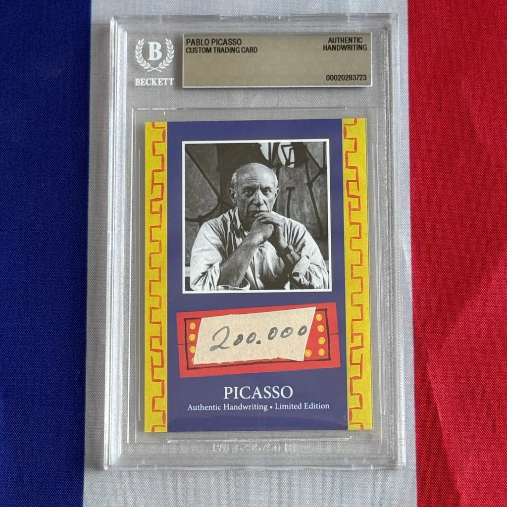 Pablo Picasso Authenticated Handwriting Card