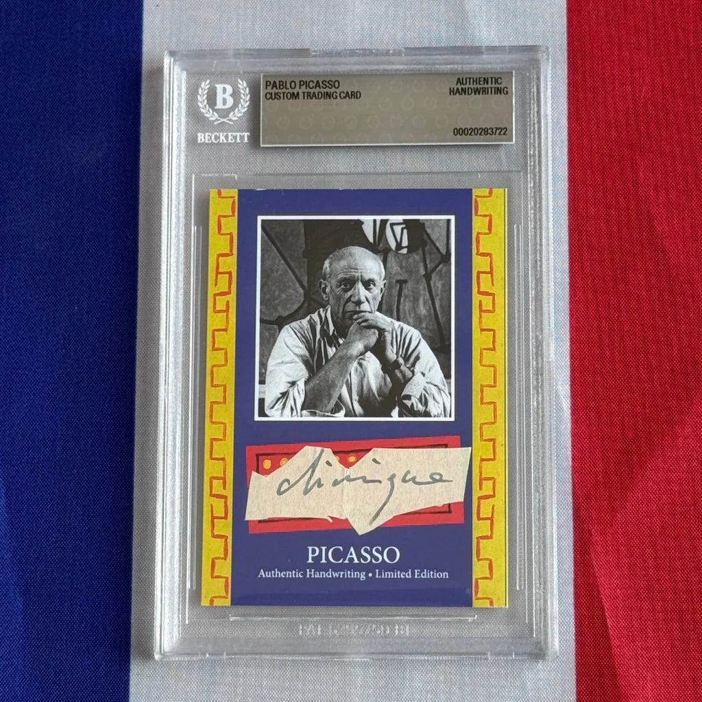 Pablo Picasso Authenticated Handwriting Card