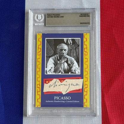 Pablo Picasso Authenticated Handwriting Card