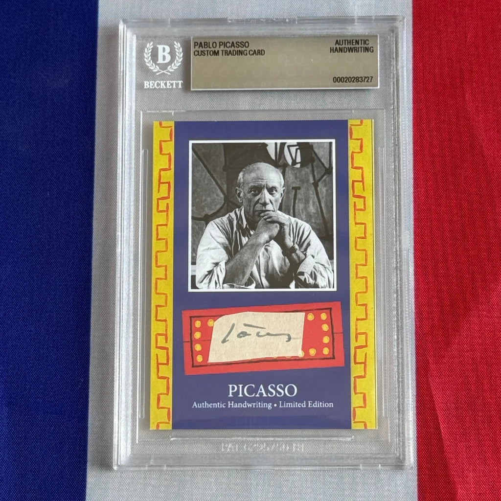 Pablo Picasso Authenticated Handwriting Card