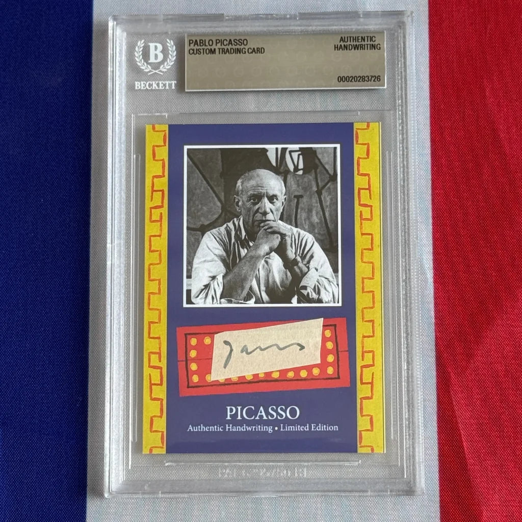 Pablo Picasso Authenticated Handwriting Card