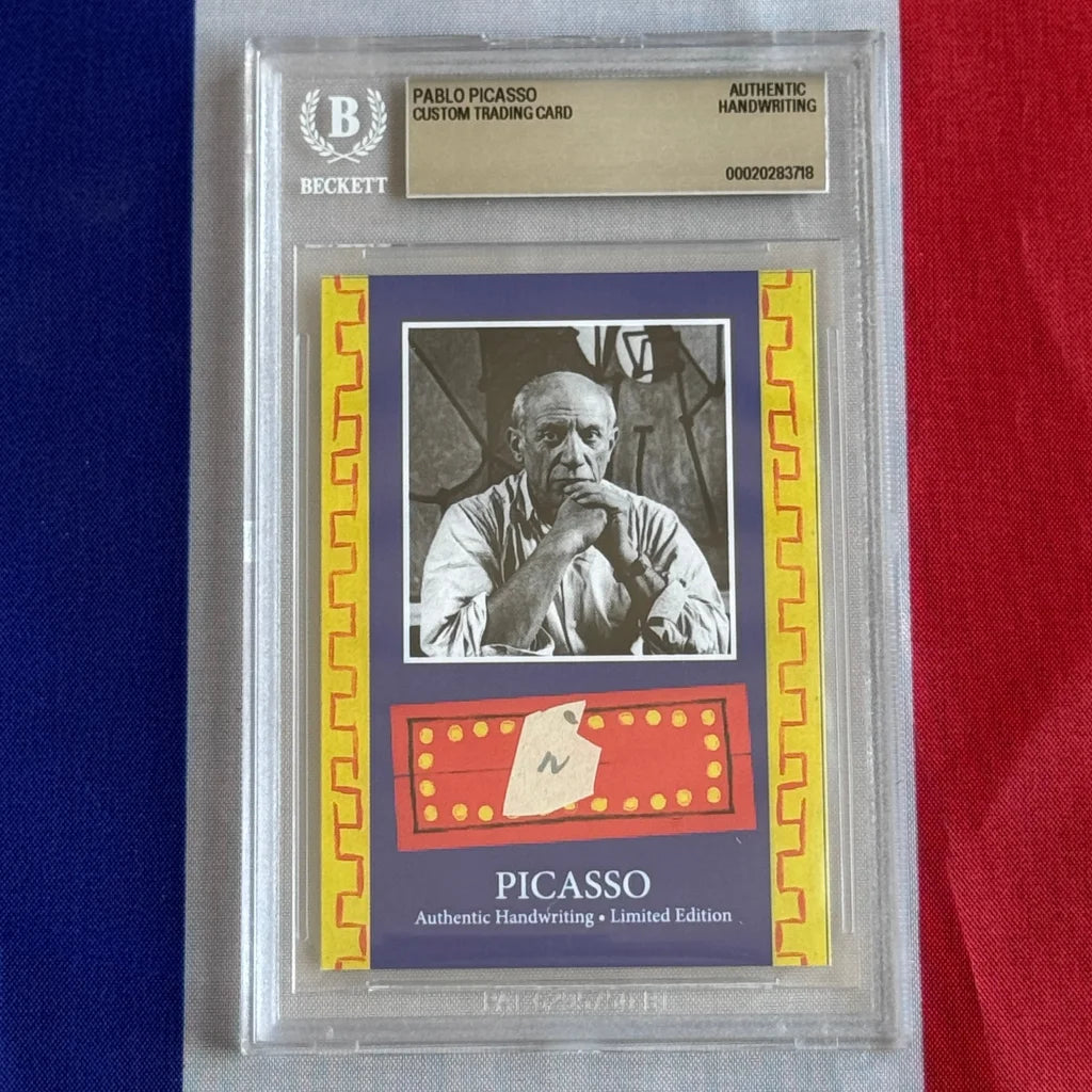 Pablo Picasso Authenticated Handwriting Card