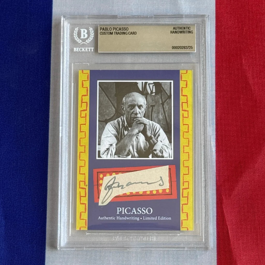 Pablo Picasso Authenticated Handwriting Card