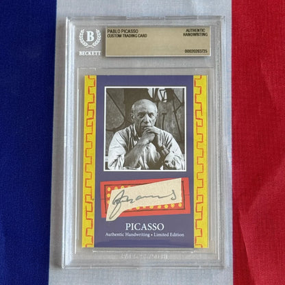 Pablo Picasso Authenticated Handwriting Card