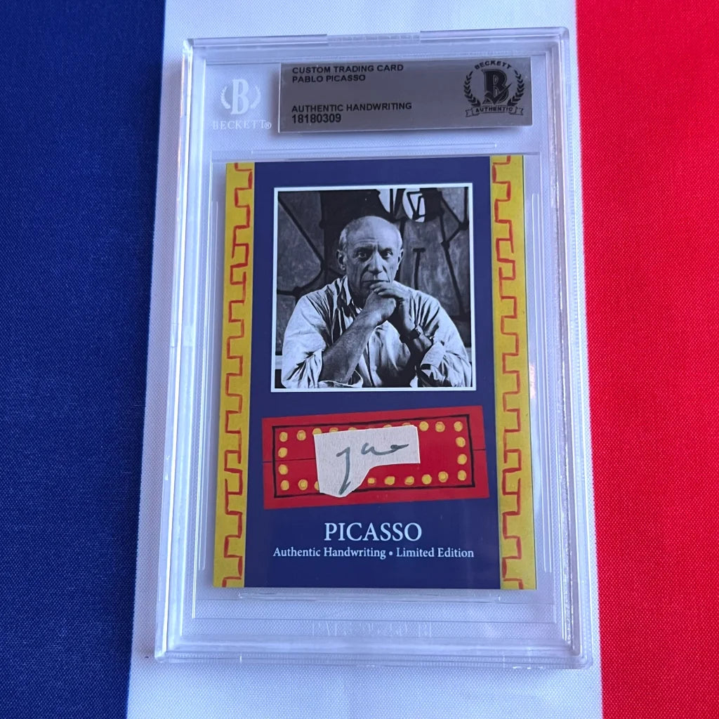 Authentic Pablo Picasso Handwriting Trading Cards Collection