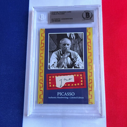 Authentic Pablo Picasso Handwriting Trading Cards Collection