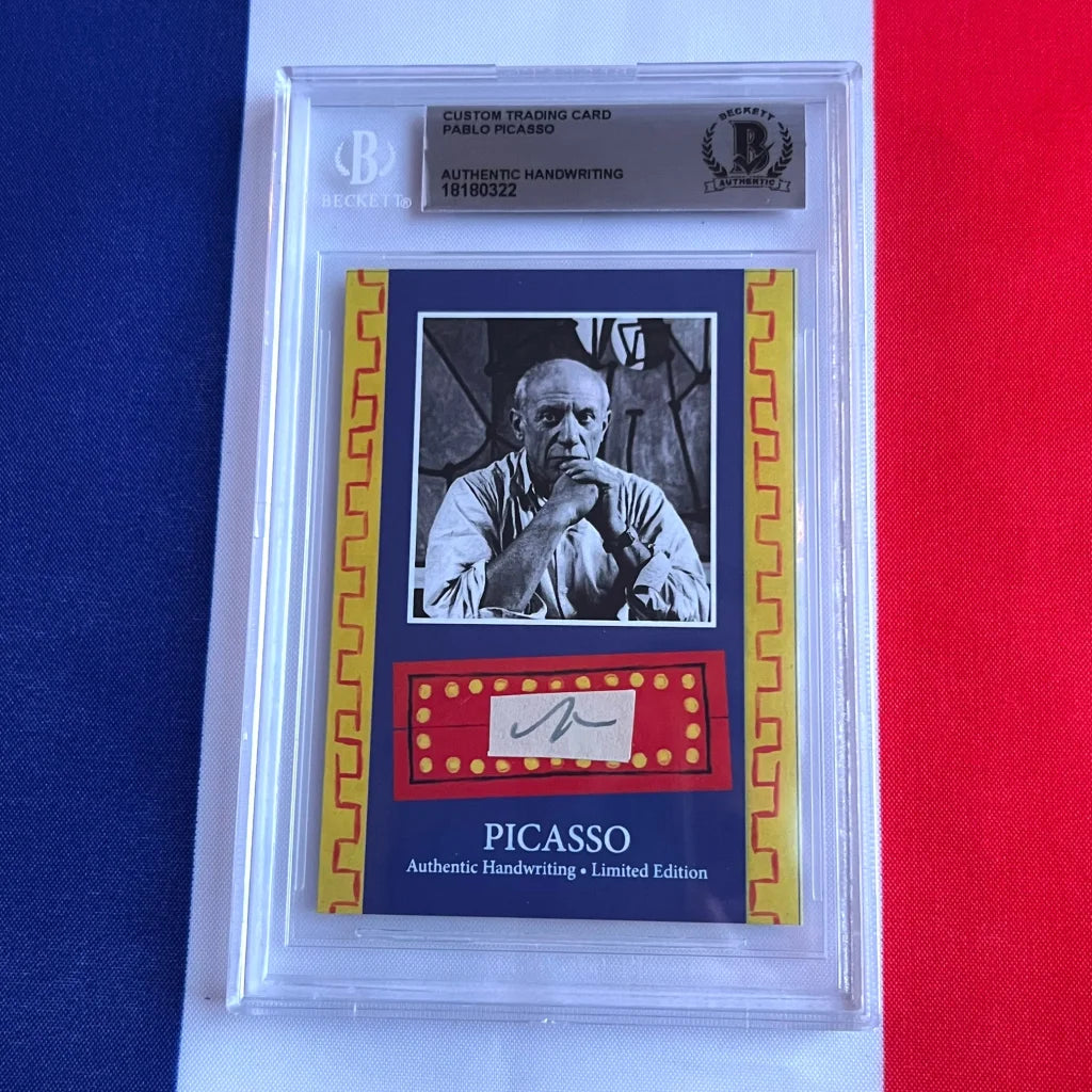Authentic Pablo Picasso Handwriting Trading Cards Collection