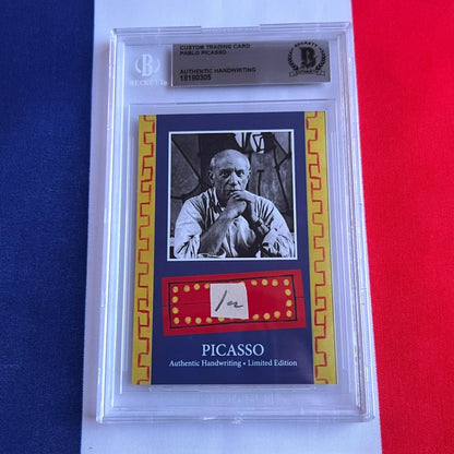 Authentic Pablo Picasso Handwriting Trading Cards Collection