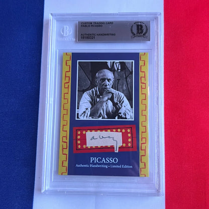 Authentic Pablo Picasso Handwriting Trading Cards Collection