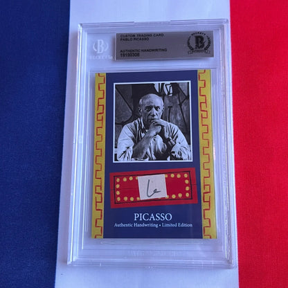 Authentic Pablo Picasso Handwriting Trading Cards Collection