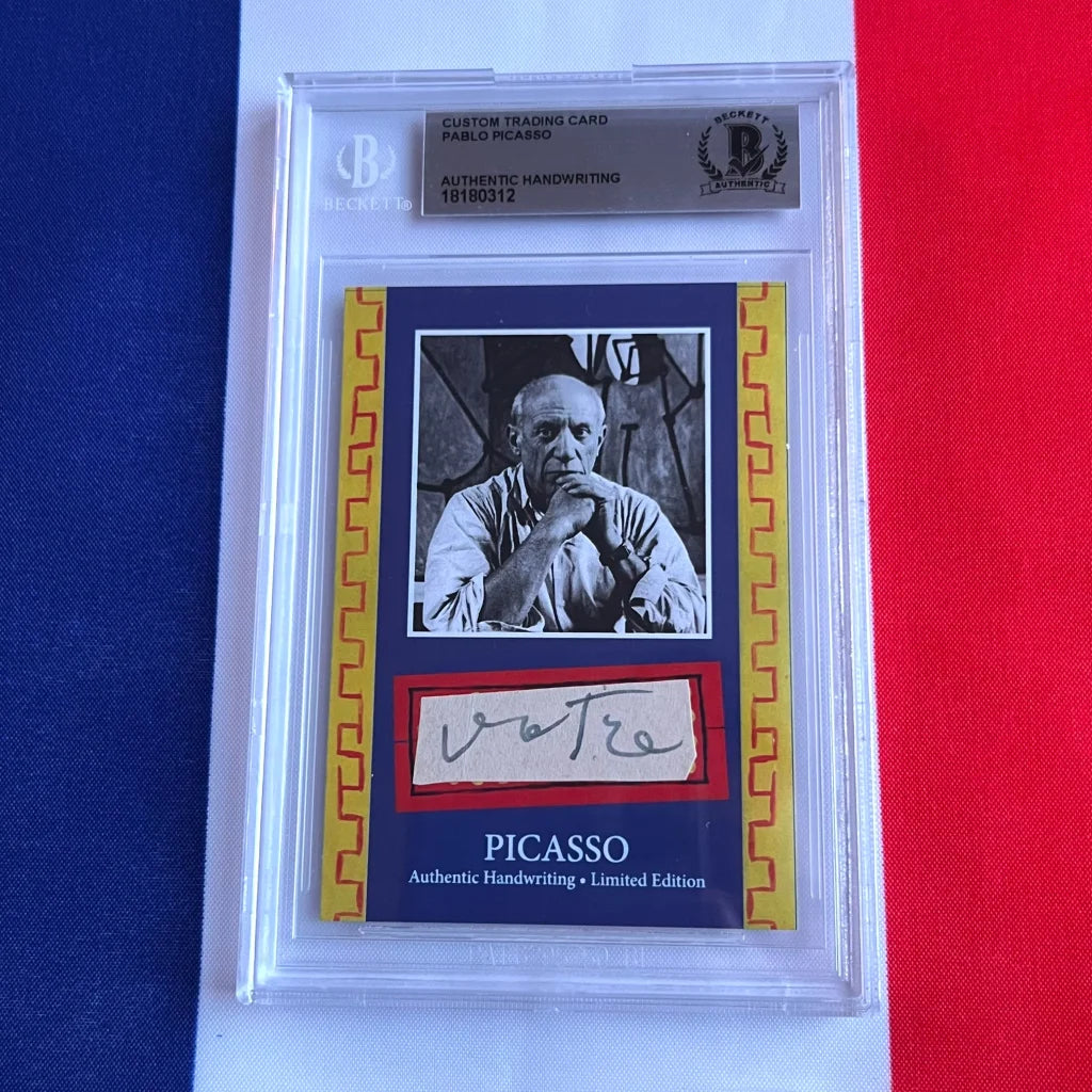 Authentic Pablo Picasso Handwriting Trading Cards Collection