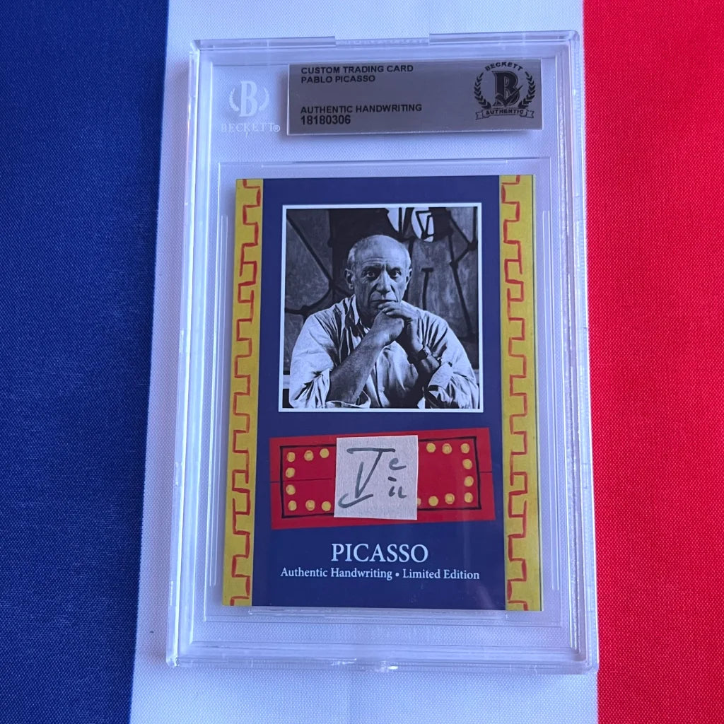Authentic Pablo Picasso Handwriting Trading Cards Collection