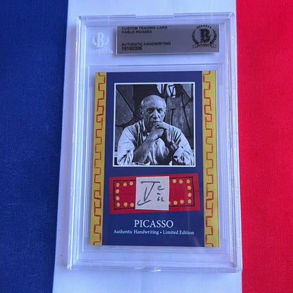 Authentic Pablo Picasso Handwriting Trading Cards Collection
