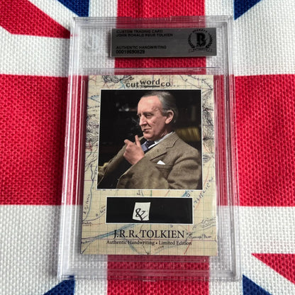 Authentic piece of J.R.R. Tolkien handwriting in encapsulated word collectible