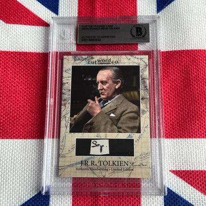 Authentic piece of J.R.R. Tolkien handwriting, encapsulated word collectible