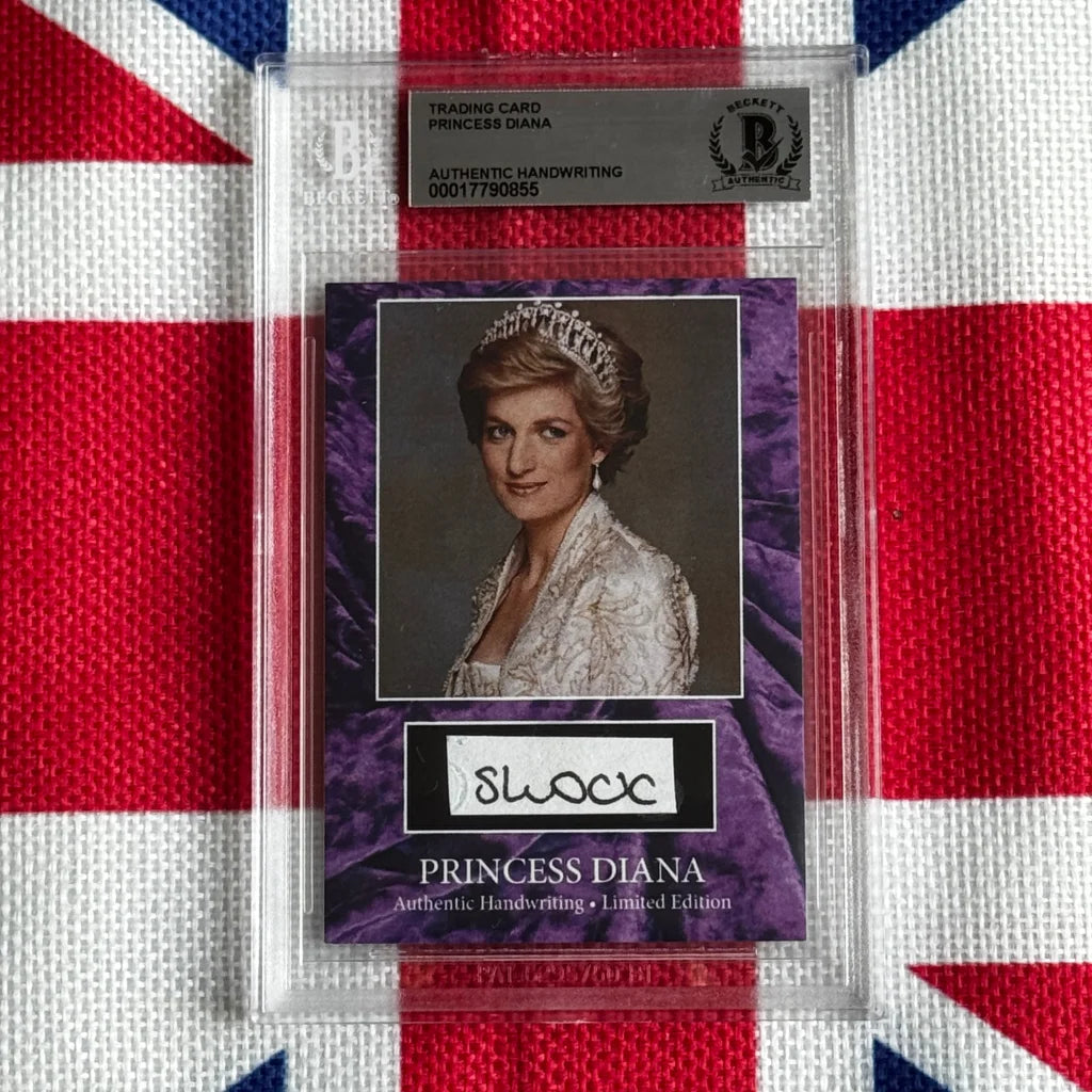 Princess Diana handwritten letter trading card in sleeve