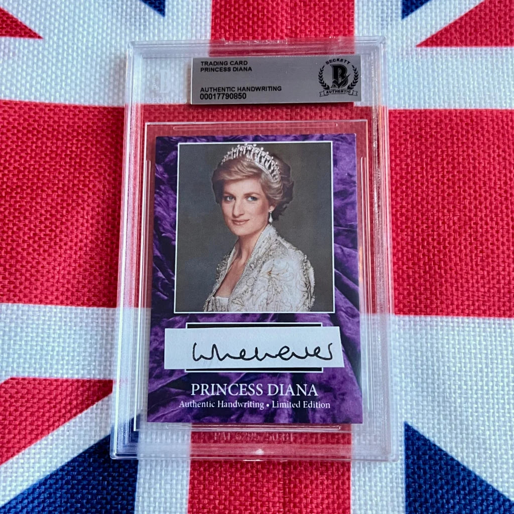 Authentic Princess Diana Handwritten Letter Piece Trading Cards