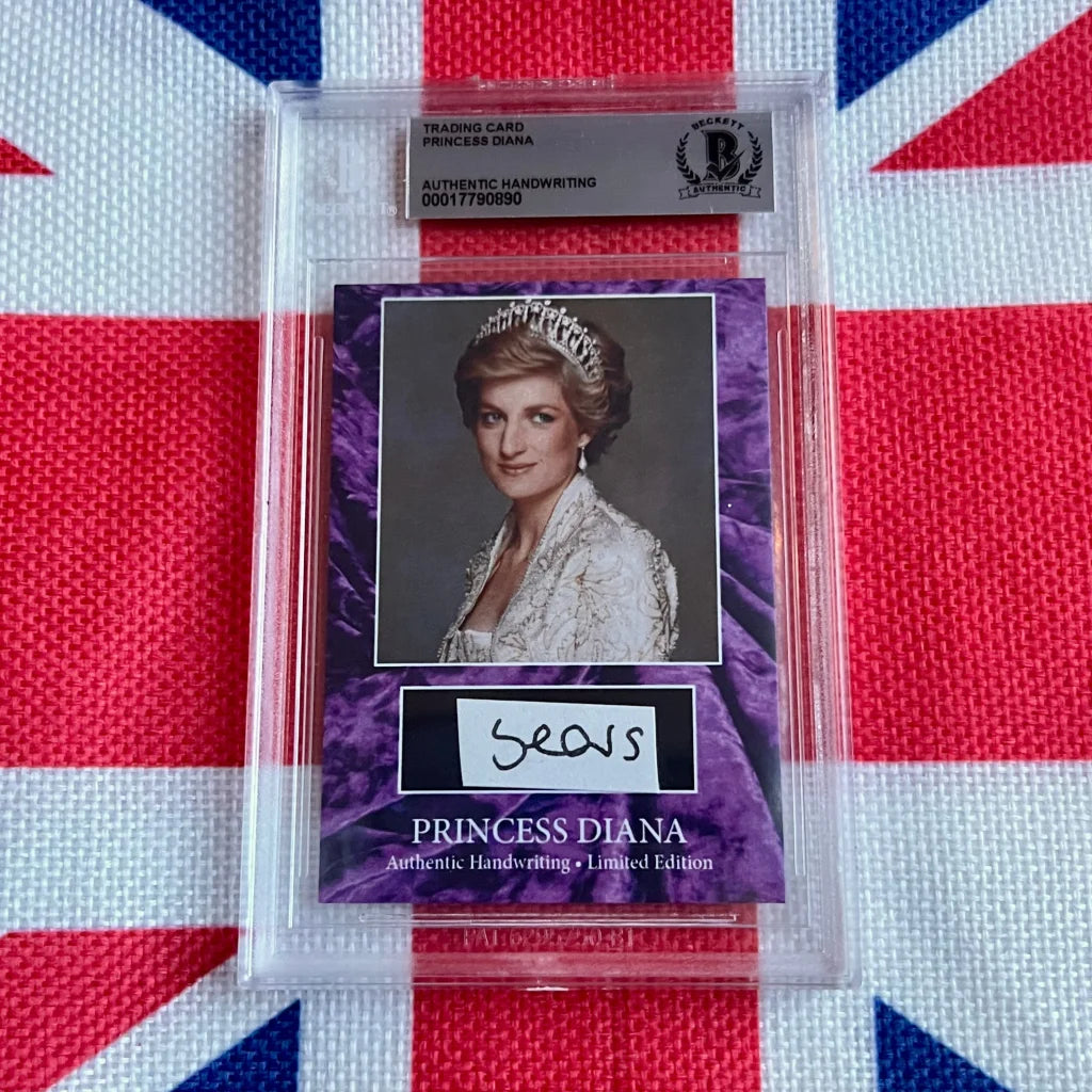 Authentic Princess Diana Handwritten Letter Piece Trading Cards