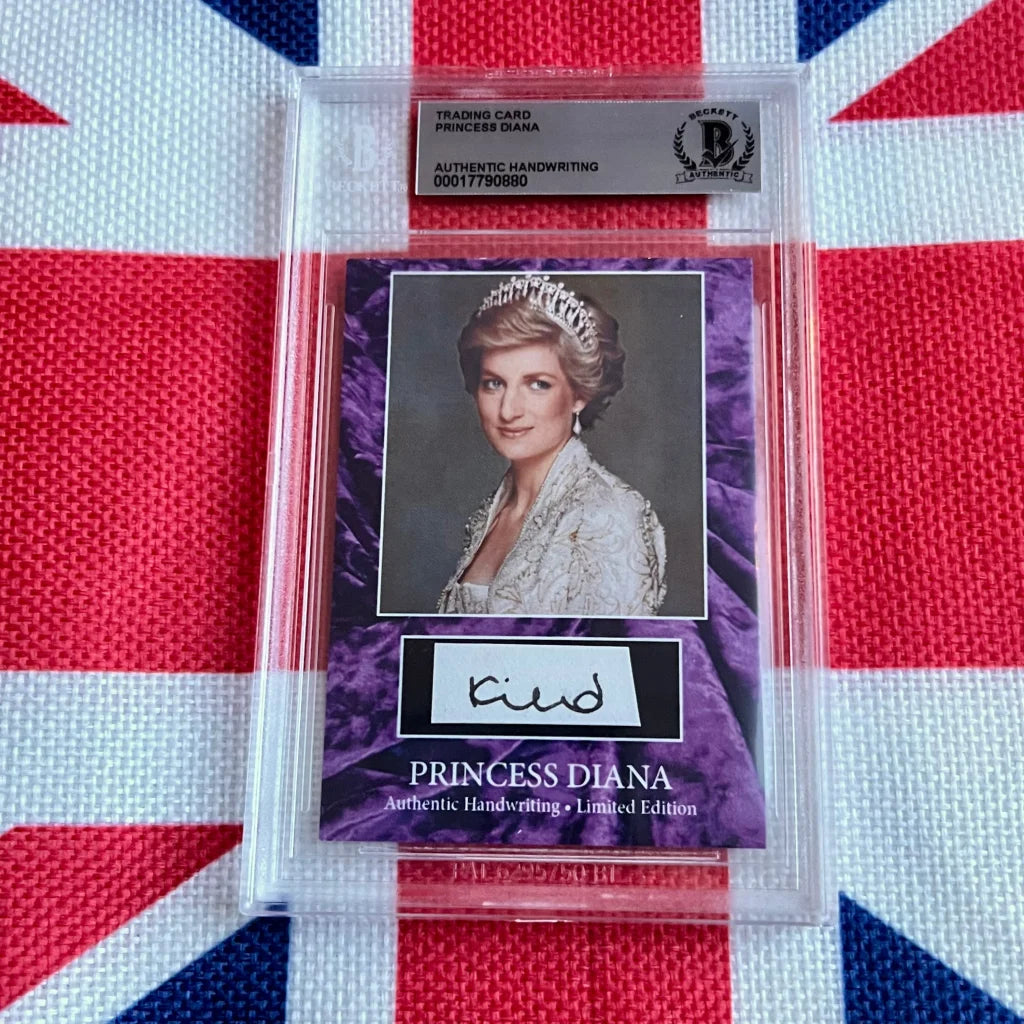 Authentic Princess Diana Handwritten Letter Piece Trading Cards