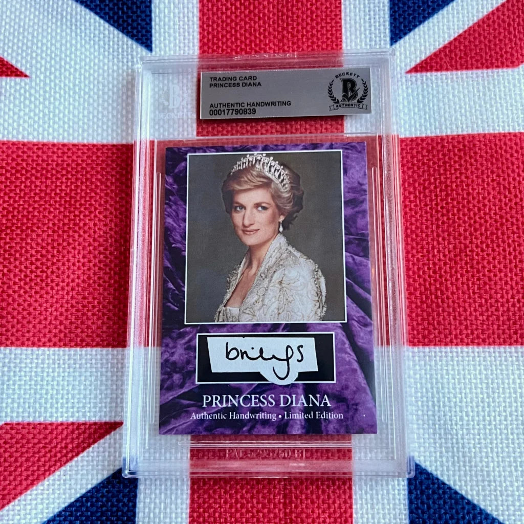 Authentic Princess Diana Handwritten Letter Piece Trading Cards