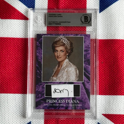 Authentic Princess Diana handwritten letter piece trading card