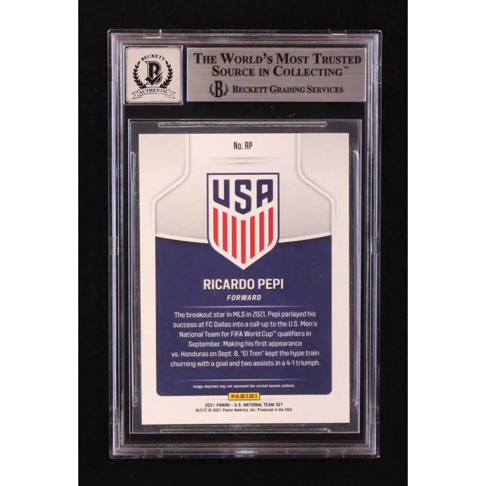 Graded Ricardo Pepi USA Soccer Card from Authentic Signed Collection