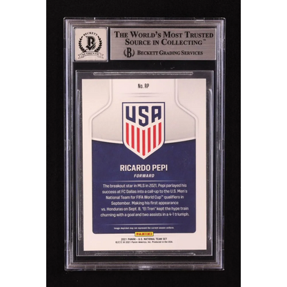 Graded Ricardo Pepi USA Soccer Card from Authentic Signed Collection