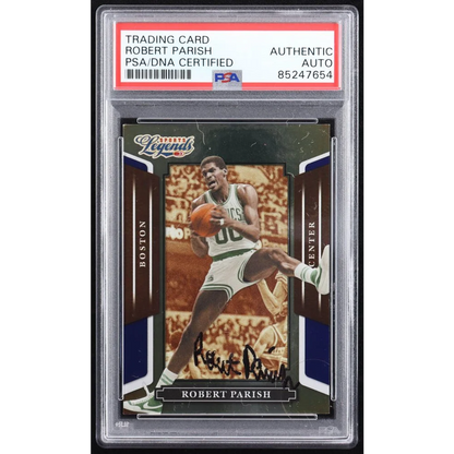 Autographed Robert Parish trading card certified by PSA in the Authentic Robert Parish Signed Basketball Card HOF