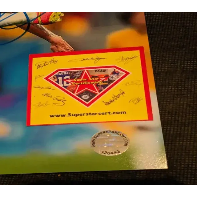 Signed certificate of authenticity for authentic autographed 8x10 photo of Soccer Star