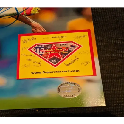 Signed certificate of authenticity for authentic autographed 8x10 photo of Soccer Star