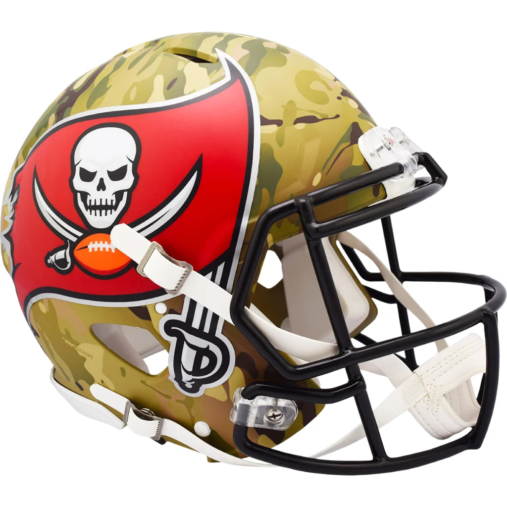 Authentic Tampa Bay Buccaneers Camo Helmet Full Size NFL Gear | Creative Sports | vintageantiquesgifts.com