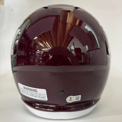 Texas A&M maroon football helmet glossy finish with white trim