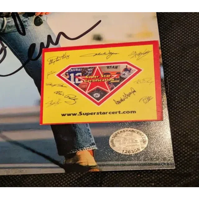 Autographed Tom Cruise 8x10 photo with Super Star Certification sticker from Top Gun