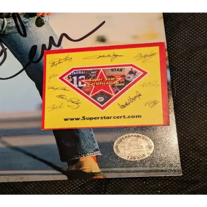 Autographed Tom Cruise 8x10 photo with Super Star Certification sticker from Top Gun