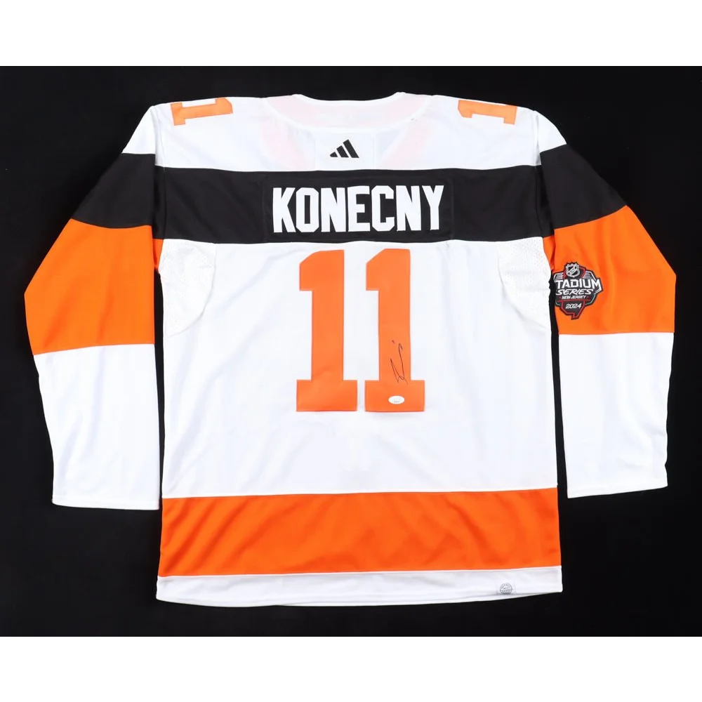 Authentic Travis Konecny signed Philadelphia Flyers jersey with KONECNY 11 name and number