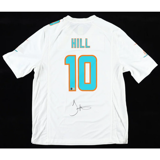 Authentic Tyreek Hill Nike Jersey Miami Dolphins XL with signature and teal-orange design