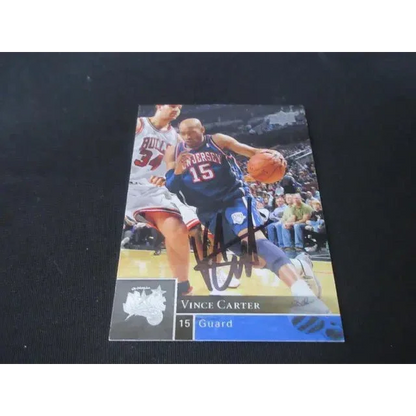 Autographed Vince Carter basketball trading card from Epic 2009 NBA season