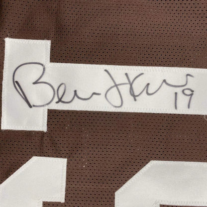 Autographed Bernie Kosar custom jersey from Cleveland Browns era